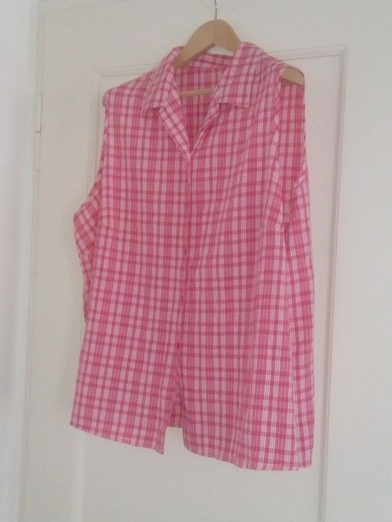 Blouse Jaune Et Blanc à Carreaux Hubermans Taille XL - Occasion Très Bon état - Modèle KoS1217