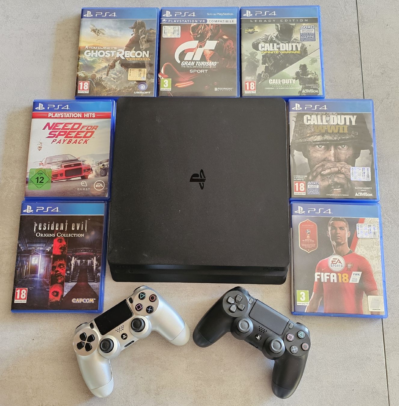 Sony Console: PlayStation 4 + 2 Controller + 7 Giochi (anche separati) – Usato da Giornico venduto da and_mx2p