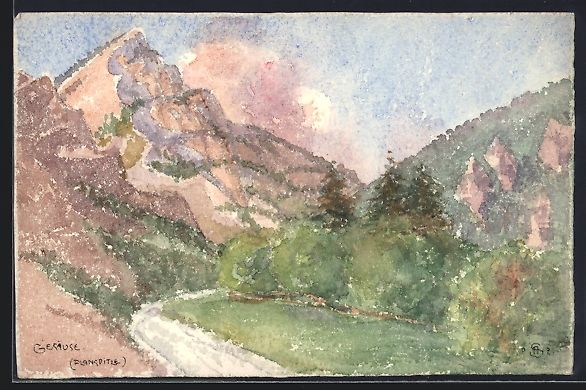 Cartes postales: Handgemalt sign. Andreas Schiebler: Ges – D'occasion à Berlin par bartko-reher