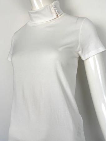 MARC CAIN Shirt Stehkragen perlweiss - EU 38 - wie NEU