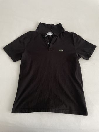 Lacoste Sport Black Polo Shirt Short Sleeve Size 16 / 176cm 