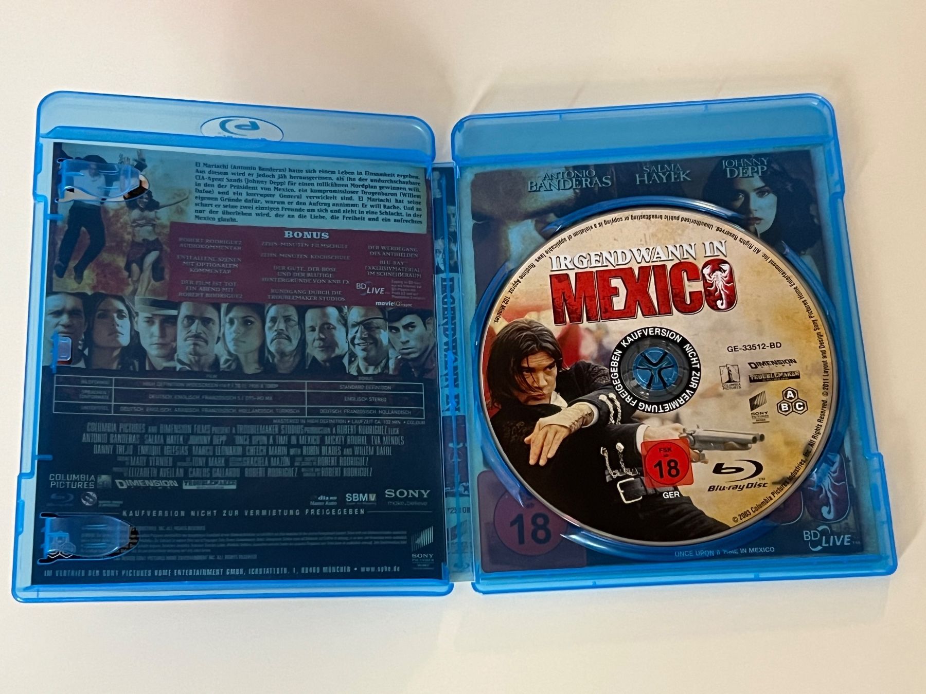 Tutti i DVDs: Irgendwann in Mexico - Blu-ray - Uncut – Nuovo (secondo la descrizione) da Altstätten SG venduto da sheamus 2