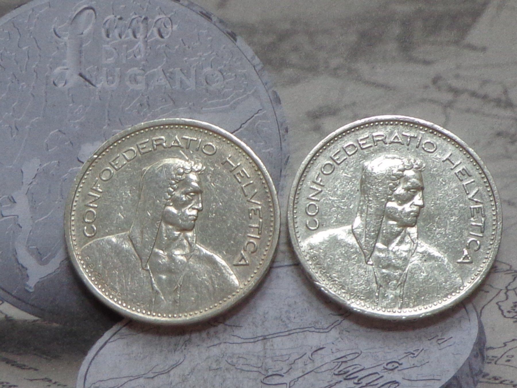 Alle Münzen: 2 x 5 Fr. 1952 B - la petite thune Rare – Gebraucht aus Pully von UCA01 1
