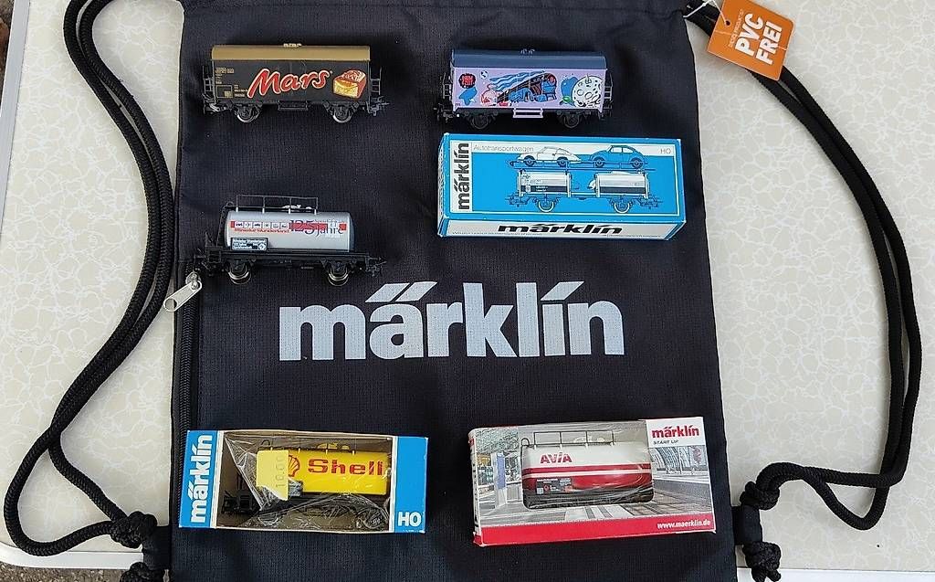 Märklin Modellini di ferrovie: 6 Stück Märklin HO Güterwagen – Usato da Schlieren venduto da tsc_9xxj 3