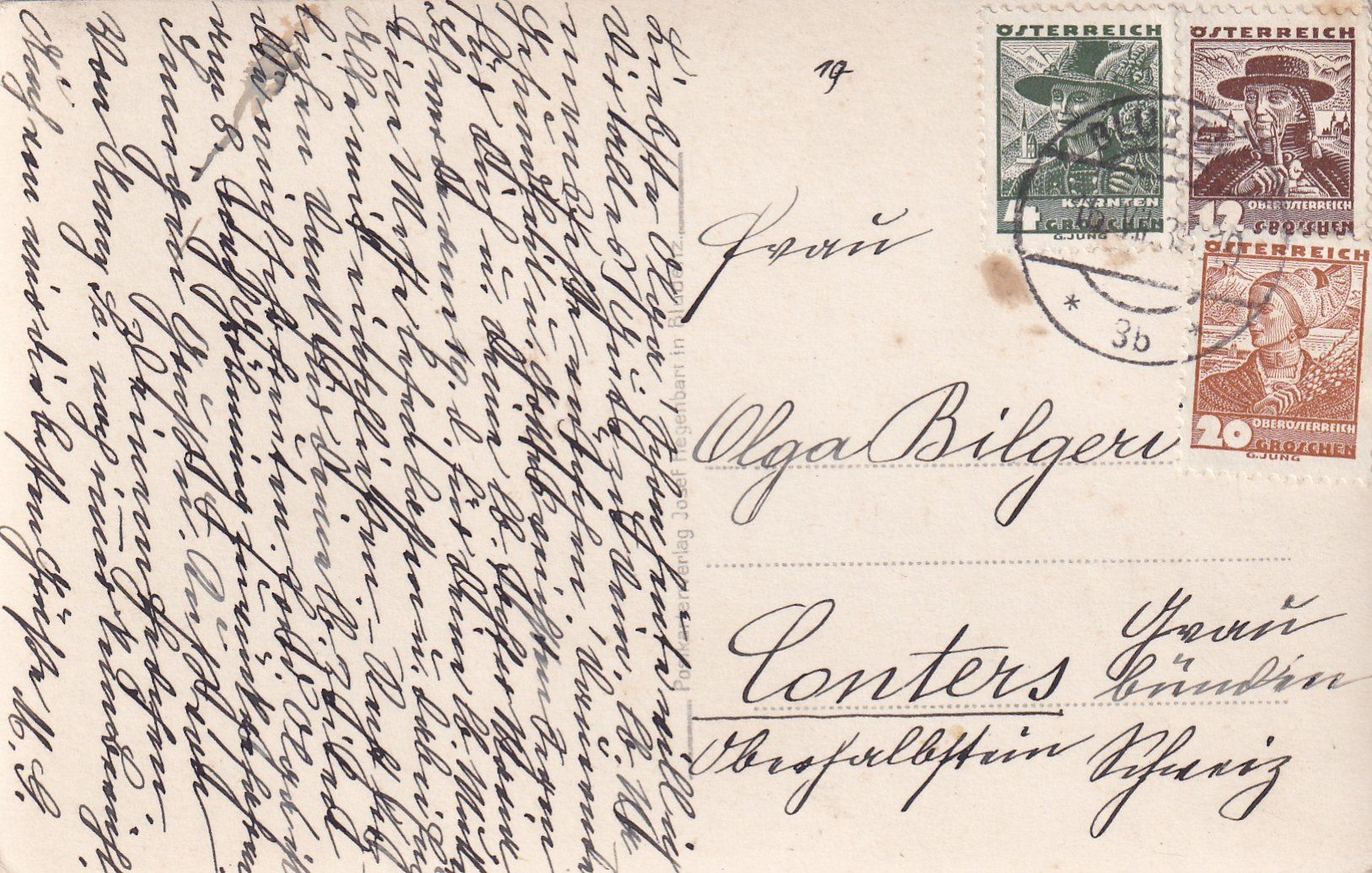 Cartoline postali: Bludenz - Heilig Kreuz-Kirche /aw – Usato da Hombrechtikon venduto da Rudolf07 1