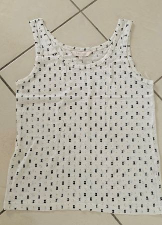 Weisses Sommer Top Grösse S