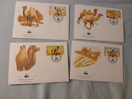 Enveloppes WWF Dromadaire et chameau 4 pièces