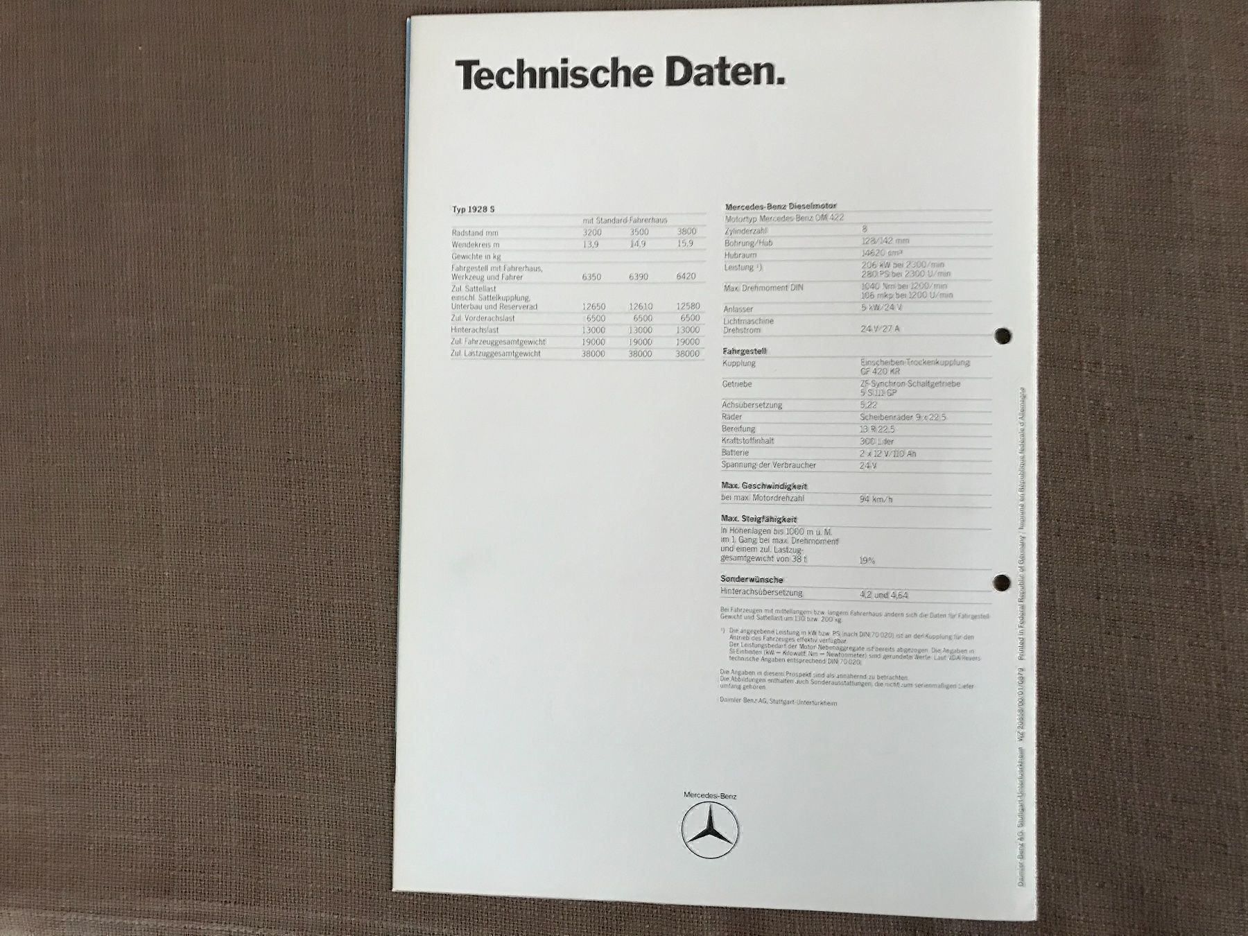 Autocarri: Mercedes Prospekt – Usato da Balterswil venduto da Jeko1967 3