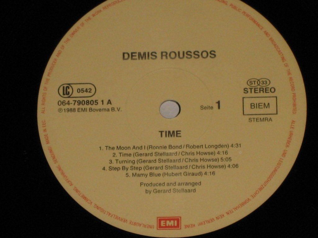 Dischi in vinile: LP - DEMIS ROUSSOS - TIME – Usato da Steckborn venduto da Quo7 1