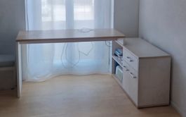 Grosser Eckschreibtisch, Eiche