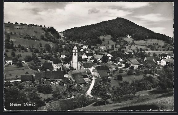 Cartes postales: AK Mettau /Aarg., Teilansicht mit Kirche – D'occasion à Berlin par bartko-reher