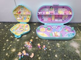 2x Polly Pocket Kindergarten, Betreuung, Spielplatz, 1992