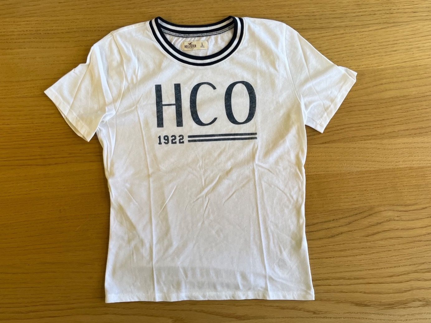 Hollister T-shirt: Hollister T Shirt, weiss – Usato da Netstal venduto da spaltflo01