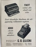 Vintage Reklame, Facit Rechenmaschine, 1948