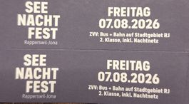 2 Tickets Seenachtfest Rapperswil-Jona Freitag 07.08.2026