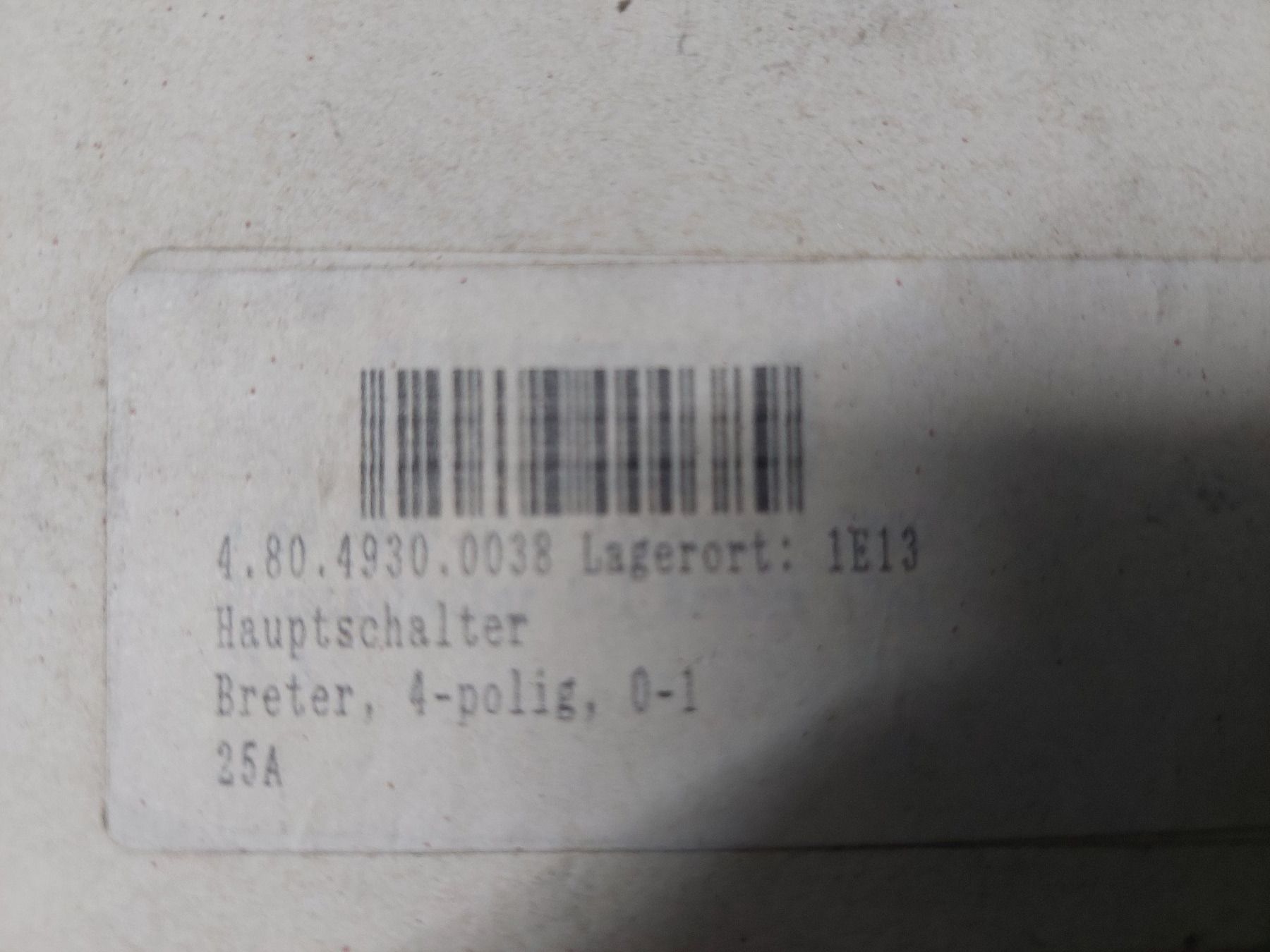 Interruttori: Schalter 25 A – Nuovo e nell'imballaggio originale da Regensdorf venduto da Zem003 2
