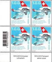 Viererblock Schweizer Luftverkehr**