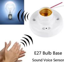 Lampenfassung E27 mit Tonsteuerung  und Lichtsensor
