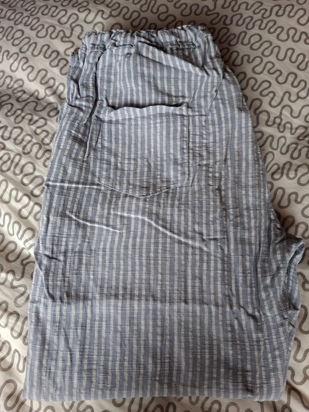 Hosen: Pantalon taille élastique S-M 80% coton- 20% lin – Gebraucht aus Villiers von san_jn5w 7