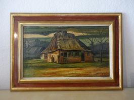 Originalgemälde Oel: "Cottage.." Adolf Hänny Kunstmaler Bern