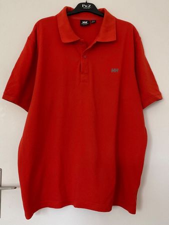 Helly Hansen Poloshirt Gr XXL orange Baumwolle neuwertig