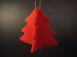 Tannenbaum / Weihnachtsbaum aus Filz zum Aufhängen