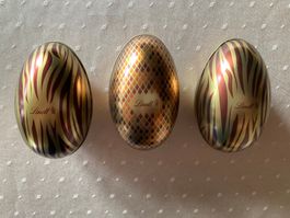 Lindt Ostereier aus Metall 3er Set Sammlerstück