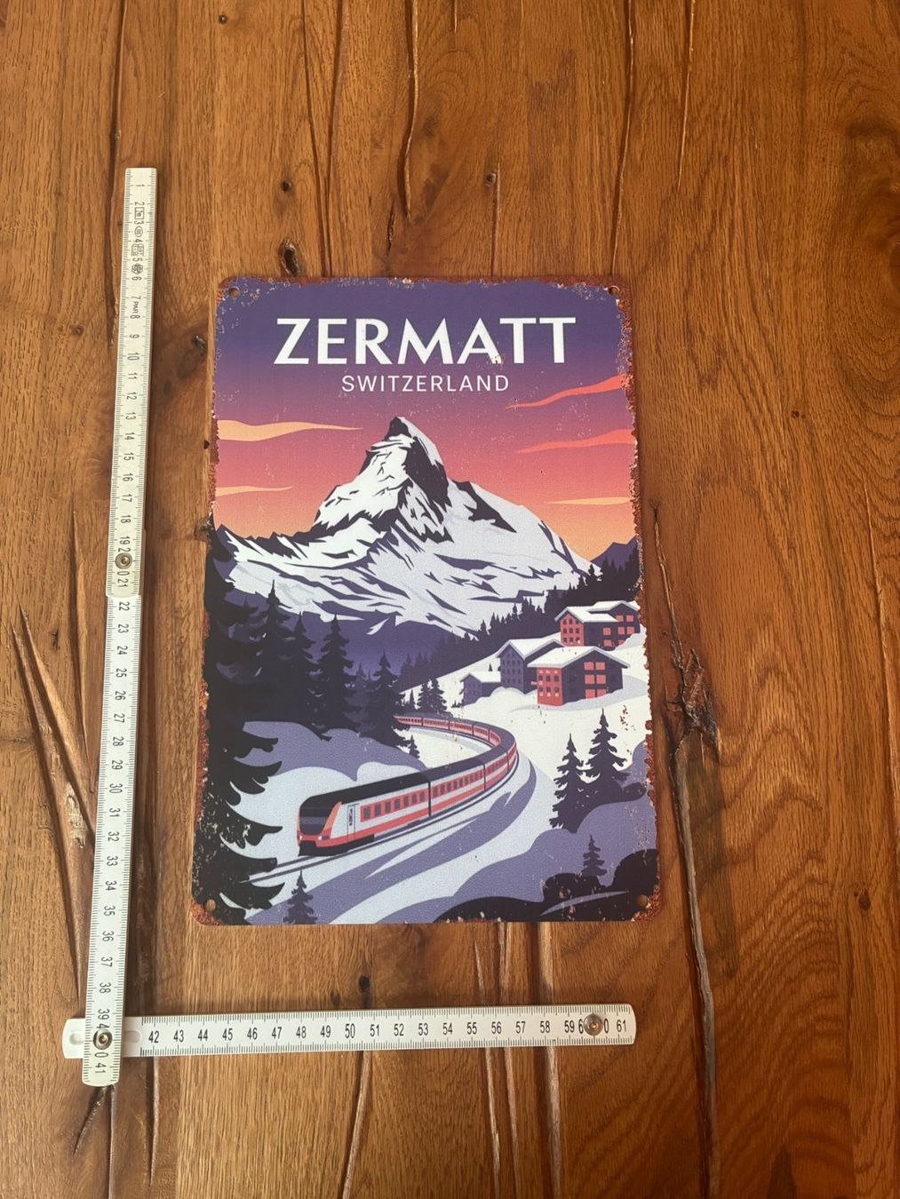 Alle Dekorationen: Zermatt - schönes Blechschild – Neu und originalverpackt aus Bremgarten AG von Eurotiz 1
