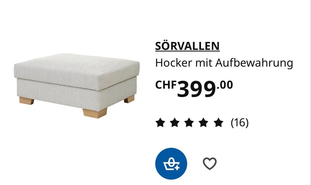 IKEA Sörvallen Hocker (Gebraucht) in Zürich für CHF 5 – nur Abholung ...
