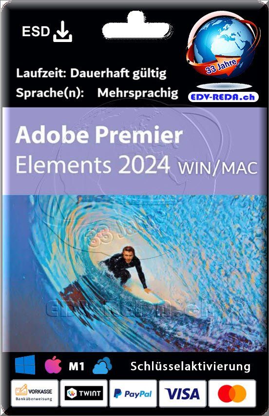 Adobe Applications: Adobe Premiere Elements 2024 WIN/MAC kein ABO Dauer Lizenz – Neuf (Voir description) à Langenthal par Reda