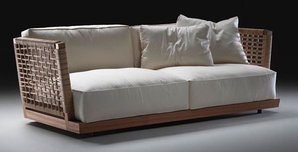 Sofas: Sofa Couch Polstermöbel Lounge Teakholz Rattan – Neu und originalverpackt aus Daisendorf von Wohn-Kult 4