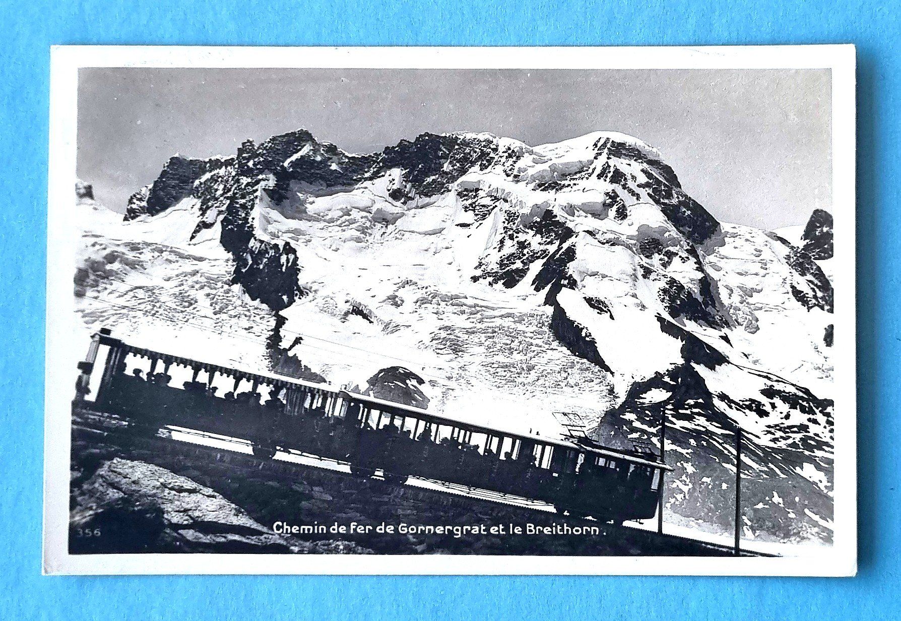 Cartoline postali: Chemin de Fer de Gornergrat - 1936 – Usato da Rothrist venduto da RROENK