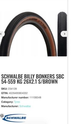 Pneus & Kompletträder: Schwalbe Billy Bonkers 26' – Neu (gemäss Beschreibung) aus Bern von smcm1981