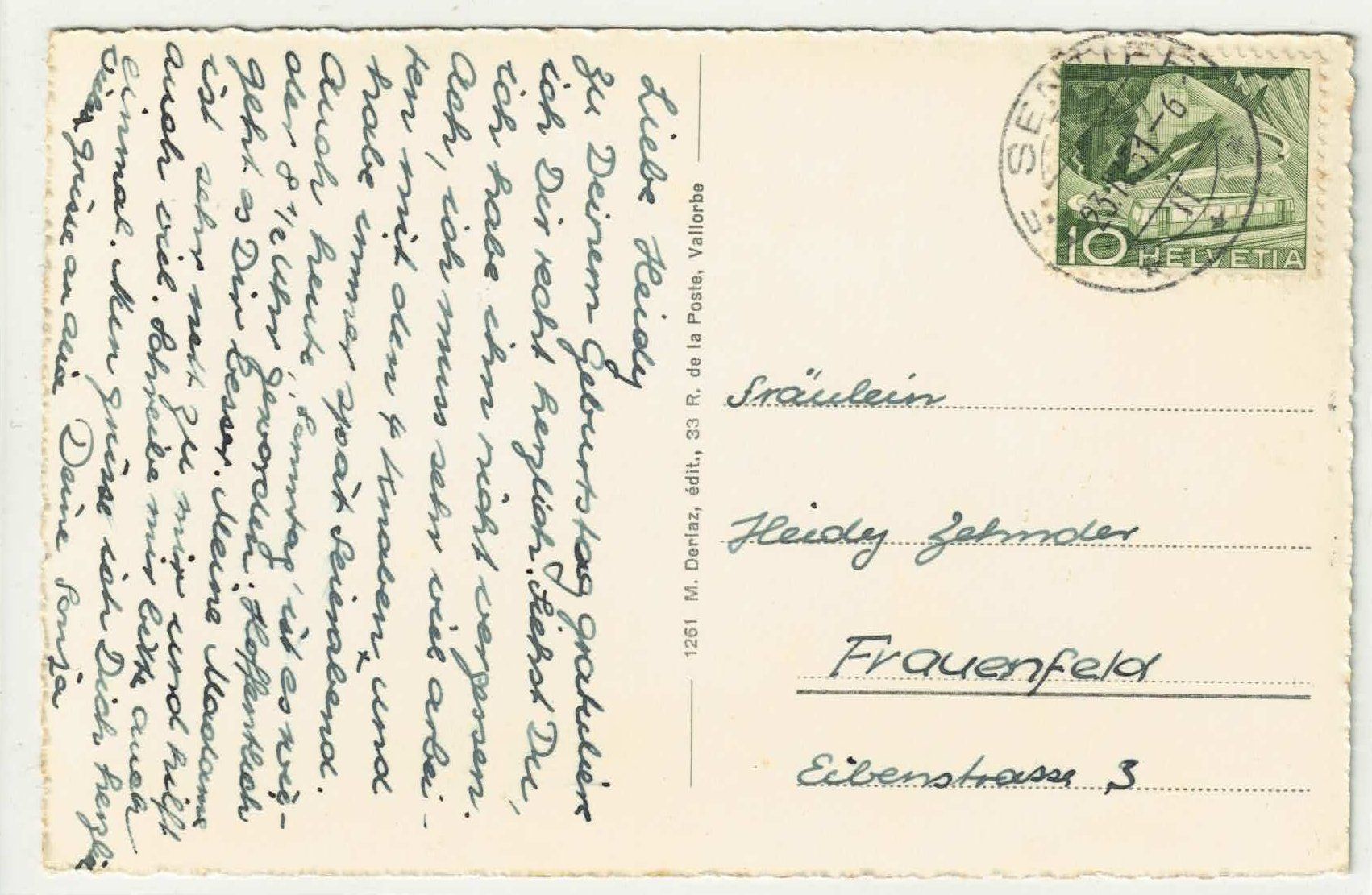 Cartoline postali: Le Sentier - Eglise – Usato da Ettingen venduto da Kartenplanet 1