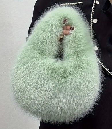 ⚜️ Edle Fell-Handtasche, mintgrün - NEU! ⚜️