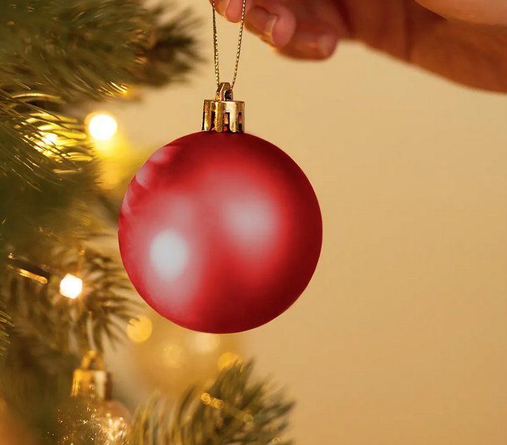 Toutes les décorations: Weihnachtskugeln 24er-Set in Rot, aus bruchsicherem Kunstst – Neuf (Voir description) à Steinhausen par Retourenprofis 1
