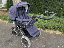 Emmaljunga Edge Duo S, guter Zustand, Navy, neue Räder