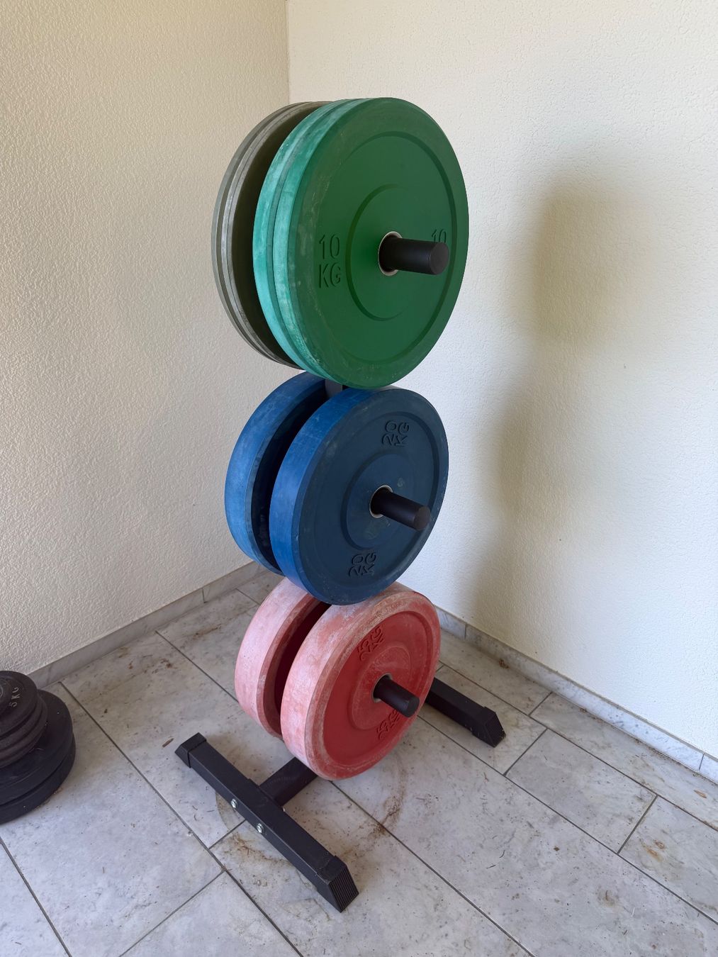 Komplettes Homegym – Power Rack, 120 kg Gewichte & Zubehör (D'occasion ...