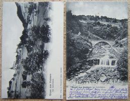 2 AK GRUSS AUS HABKERN BEI INTERLAKEN 1904 / 1905