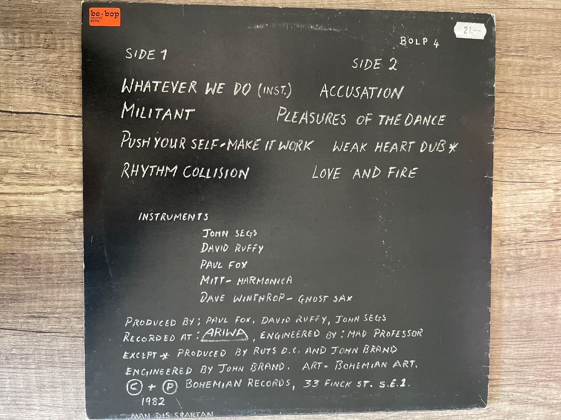 Dischi in vinile: S141/Ruts DC – Rhythm Collision Vol. 1 – Usato da Frutigen venduto da Philippe_jsp 1
