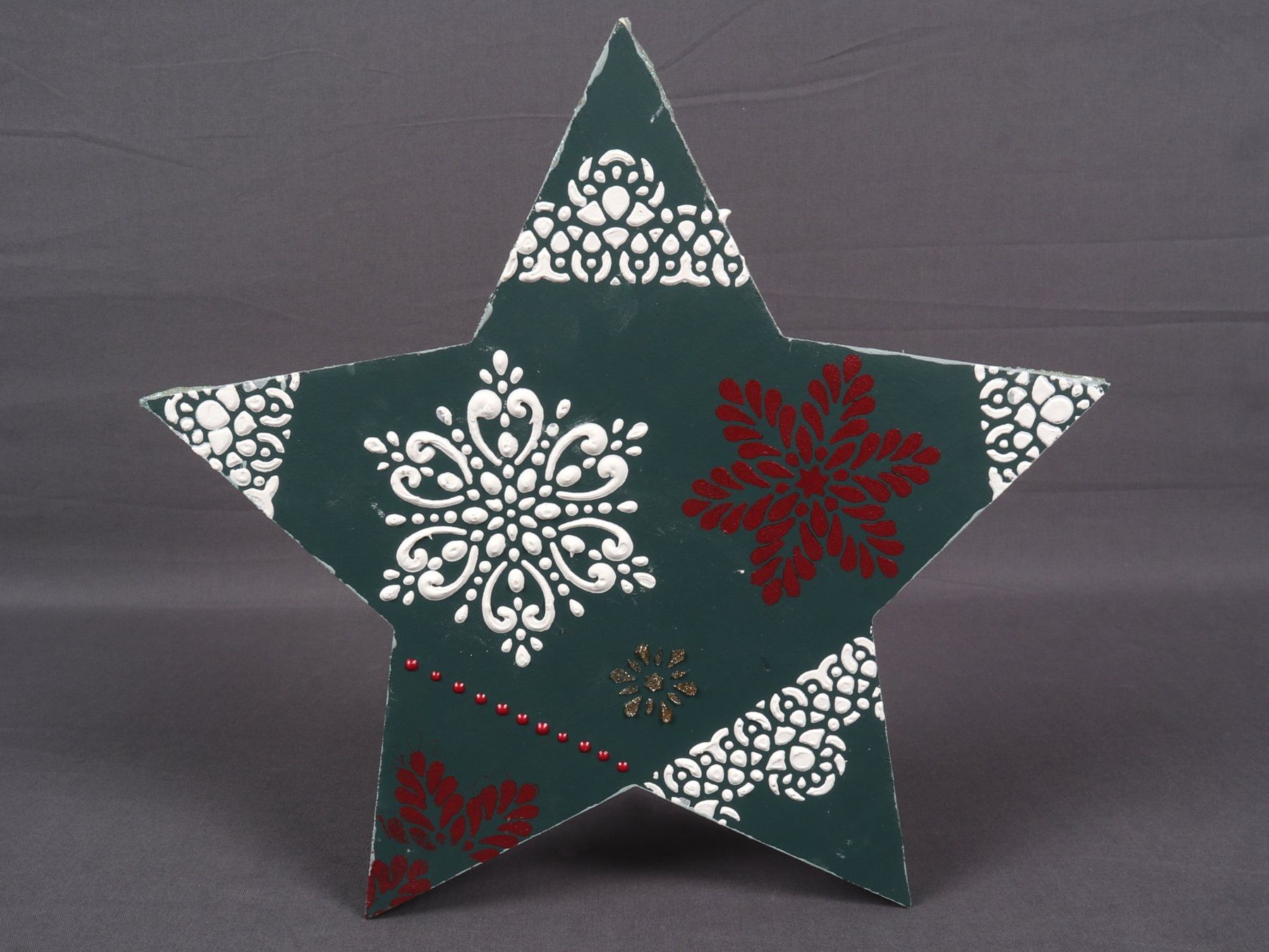 Tutte le decorazioni: WEIHNACHTSDEKO Bemalter Stern – Usato da Steinen venduto da Restwert_Steinen 1