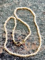 collier en perles de culture d'eau douce, de forme ovale