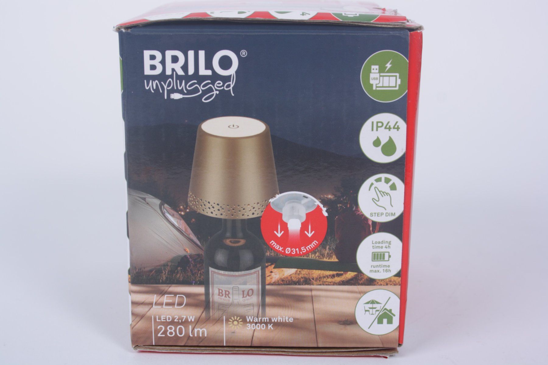 Lampen: BRILONER Flaschenlicht gold - 2 – Gebraucht aus Zollikofen von Restwert_Zollikofen 1