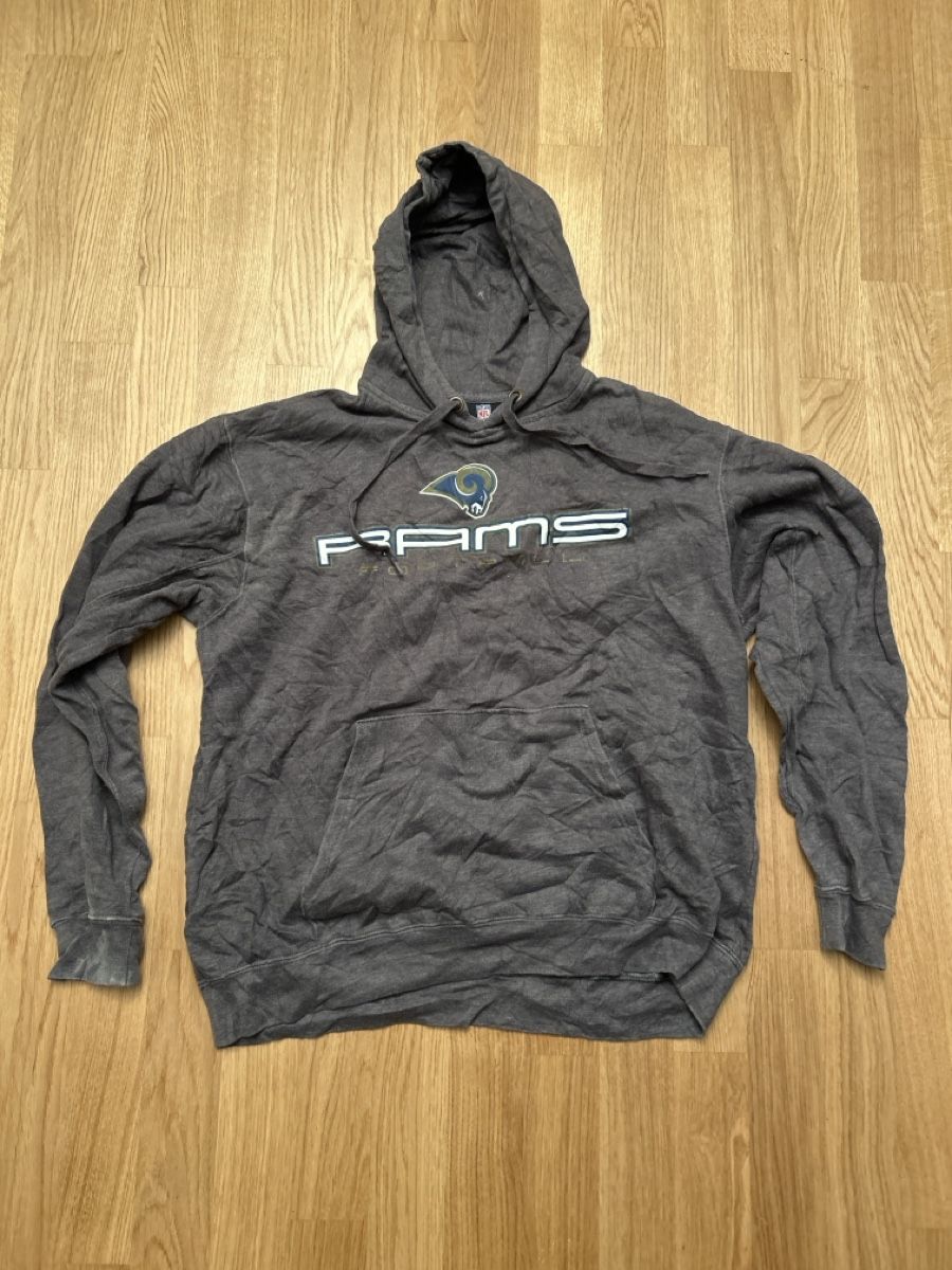 NHL Maglioni & Felpe: NFL Rams Kapuzenpullover grau NFL Logo Grösse M – Usato da Luzern venduto da ThrowbackVintage 1