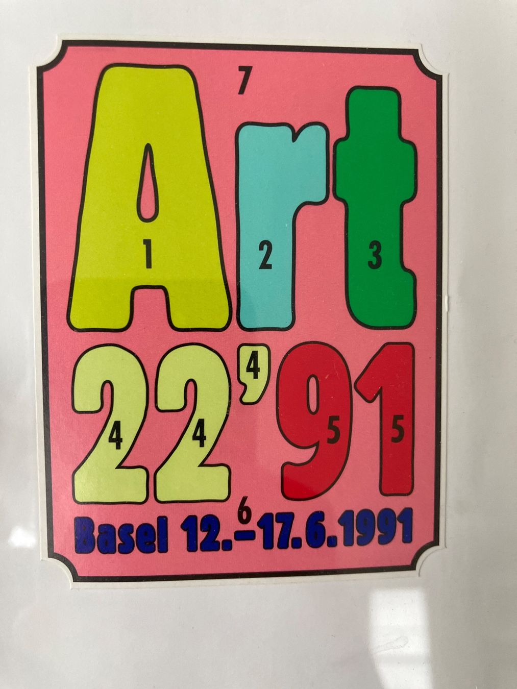 Foto & Immagini: Art Basel 1991 - Intern. Kunstmesse - Bild nummeriert – Usato da Winterthur venduto da pompea 4