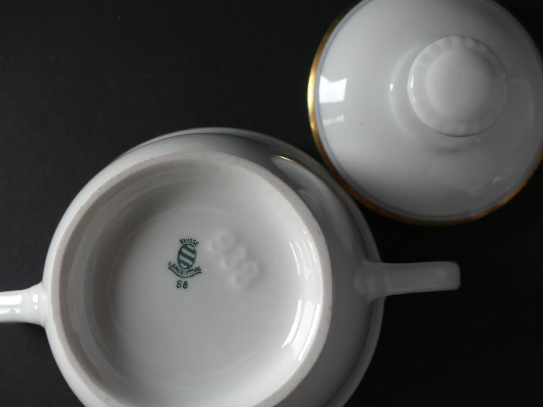 Zuccheriere: Dekorative Zuckerdose Langenthal 1958 – Nuovo (secondo la descrizione) da Zürich venduto da LodgE-21 3