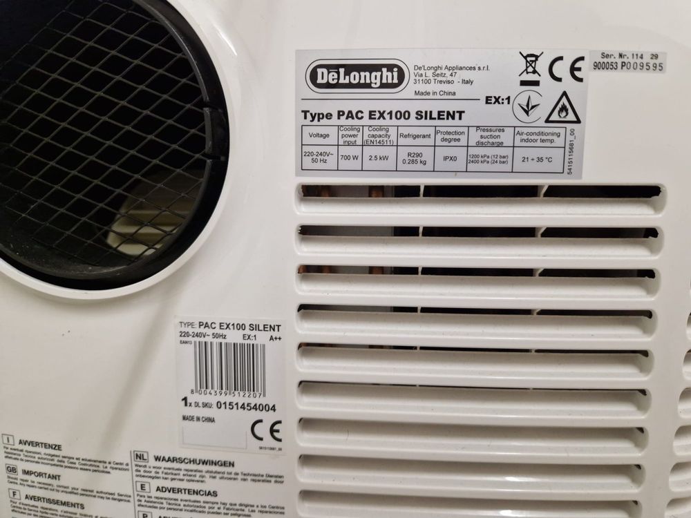 De'Longhi Klimageräte: Klimagerät Delonghi Pinguino - PAC EX100 Silent – Gebraucht aus Berikon von flokroni1988 2