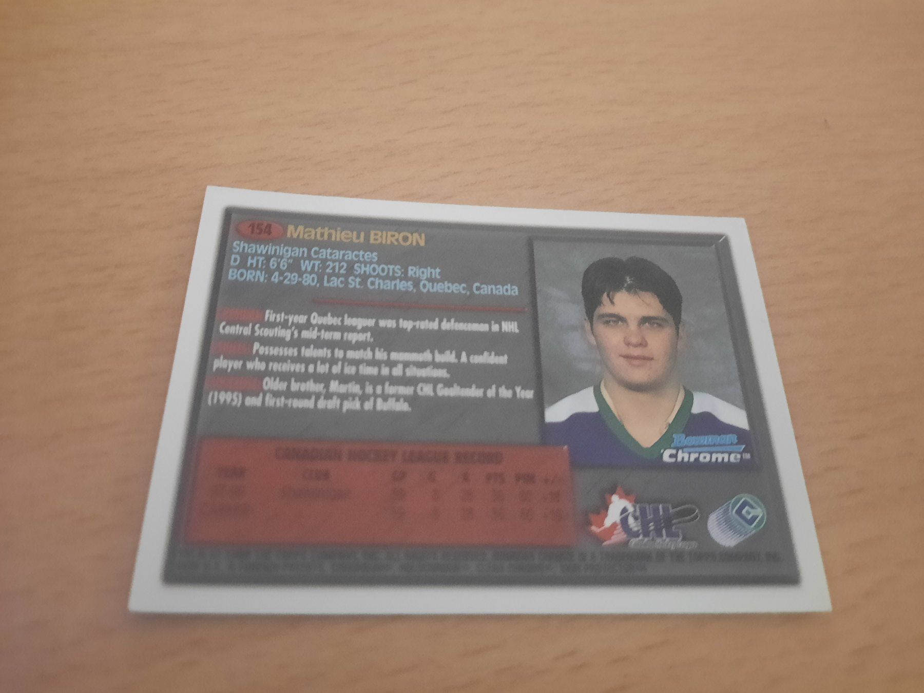 NHL Carte collezionabili: Mathieu Biron / NHL – Usato da Worben venduto da ersa01 3