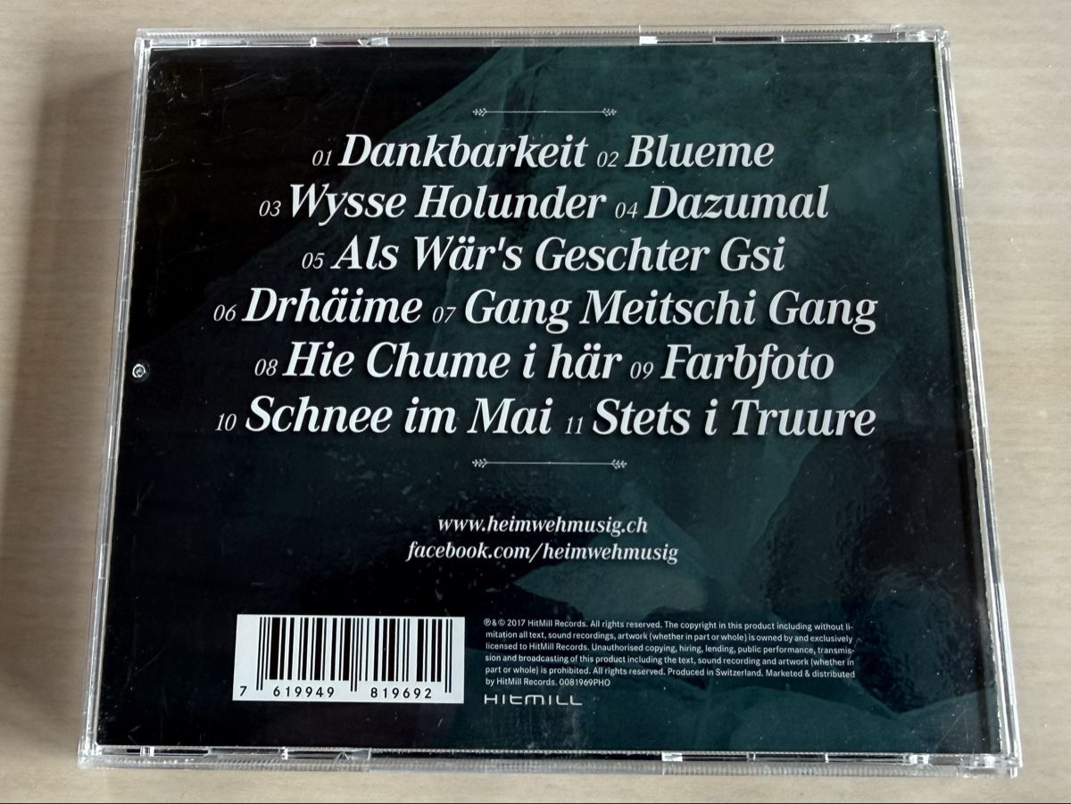 CDs: Heimweh Blueme CD  – Gebraucht aus Oberried Brienz von Chyara 1