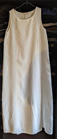 Leinenkleid in Gr.40 von MADAME VESTIARE, weiss